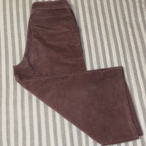 Wide leg cotton pants